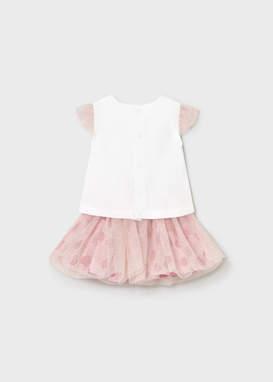 Komplet spódnica tiul - Róż.baby