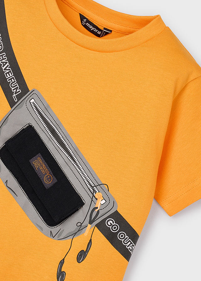 Koszulka krótki rękaw dziecięca - Pomarańczowy