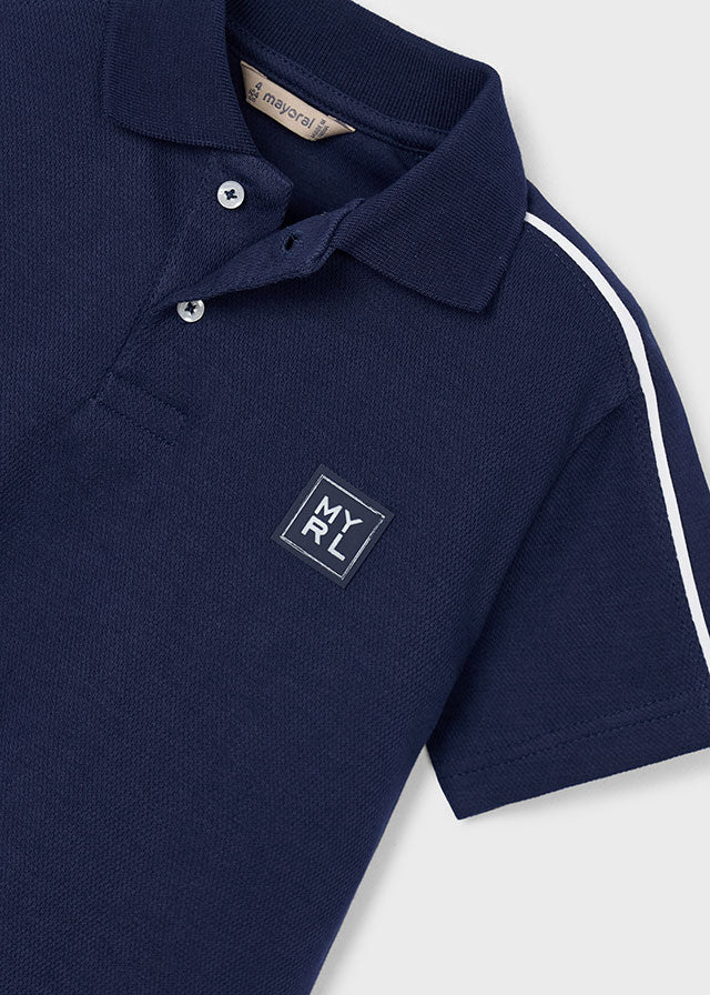 Koszulka Polo krótki rękaw "athletics" - Granatowy