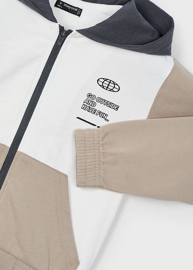 Bluza łączone tkaniny - Pustynia