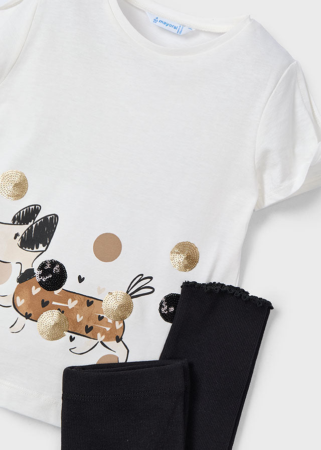 Komplet z legginsami - Black