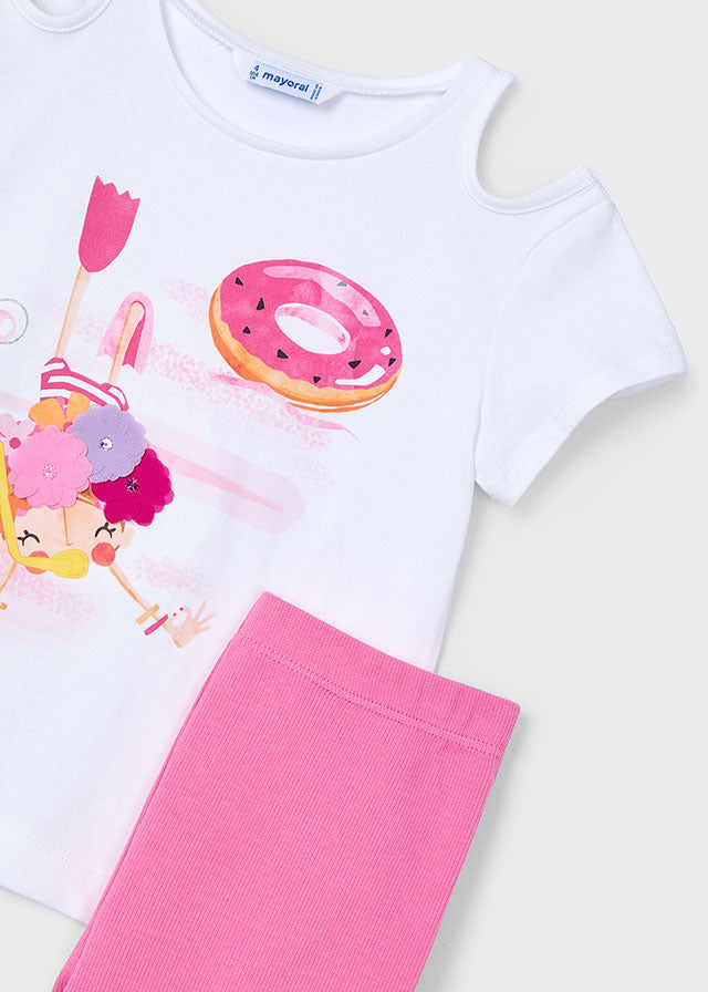 Komplet z legginsami kolarki - Kamelia