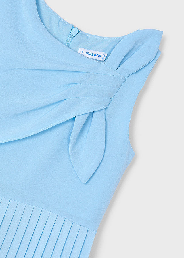 Kombinezon z kokardą - Błękitny