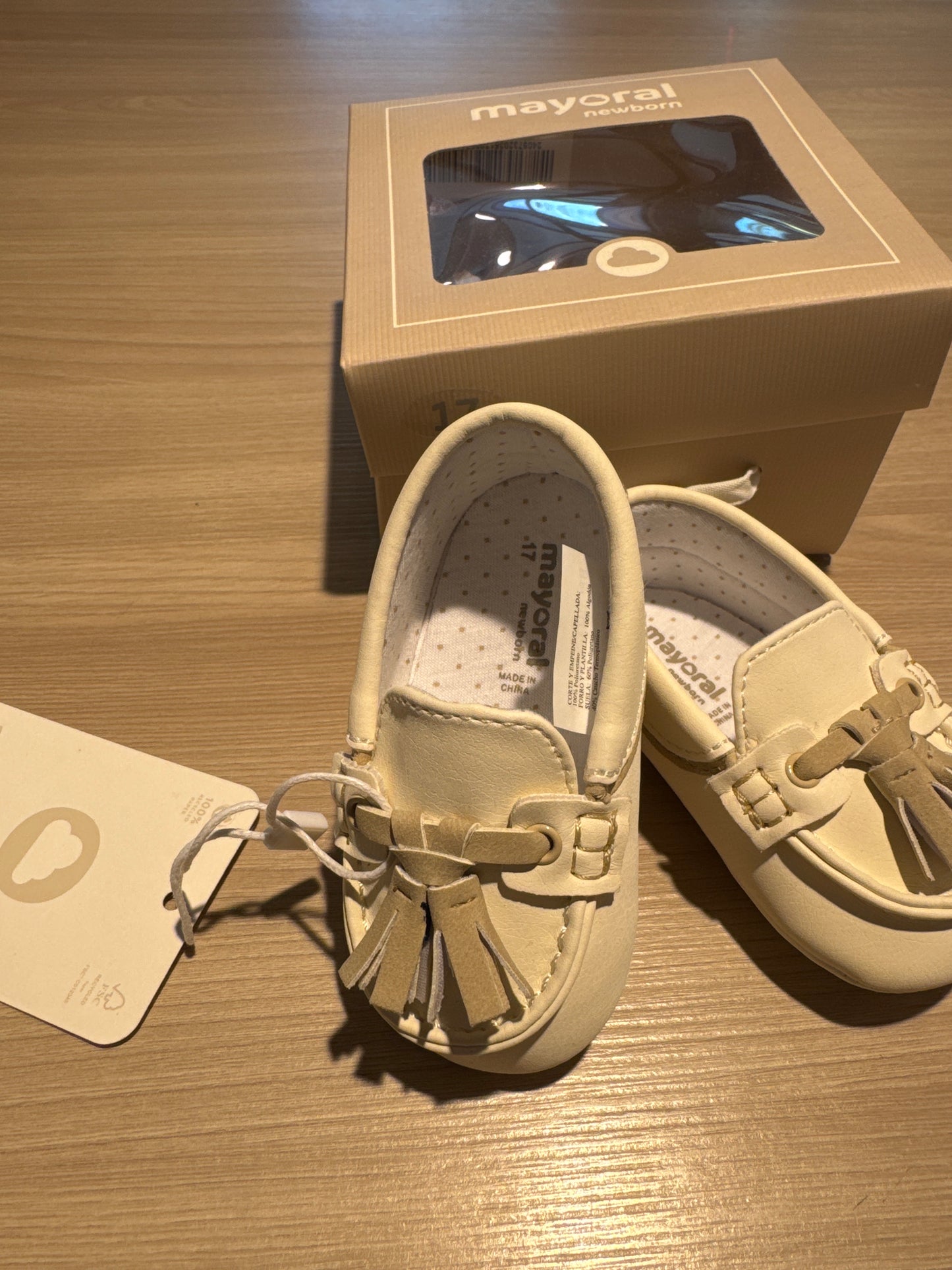 Mokasyny - Kolor Ecru-Malt