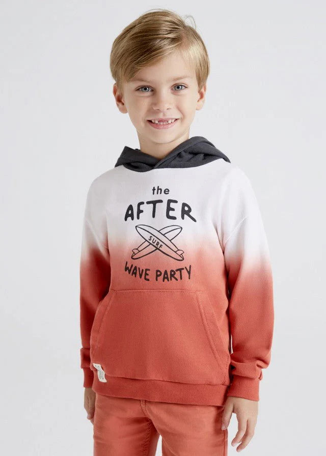 Bluza Z Efektem Gradient - Cegła