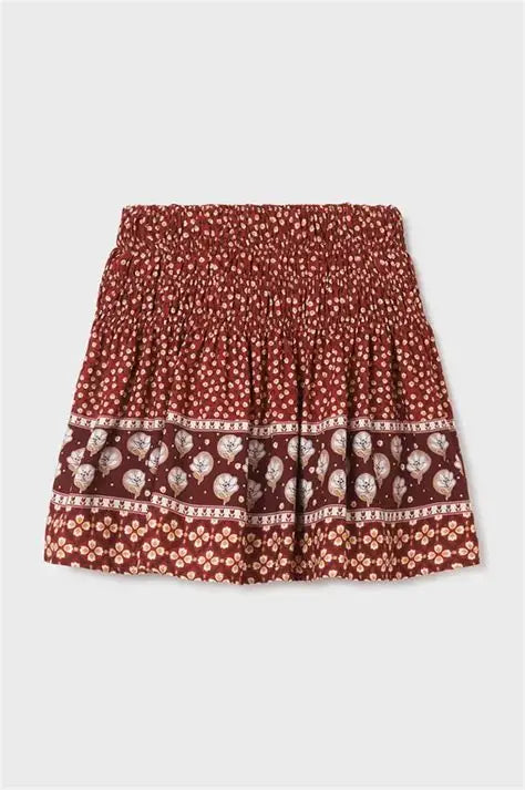 Spódnica Nadruk - Kolor Ow.Granatu