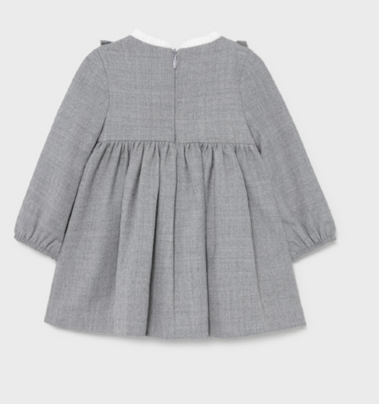 Sukienka Flanela Haft Srebrny