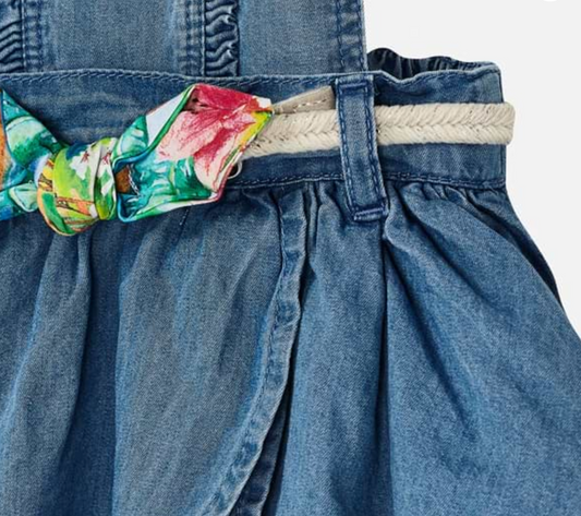 Spódnica na szelkach jeans