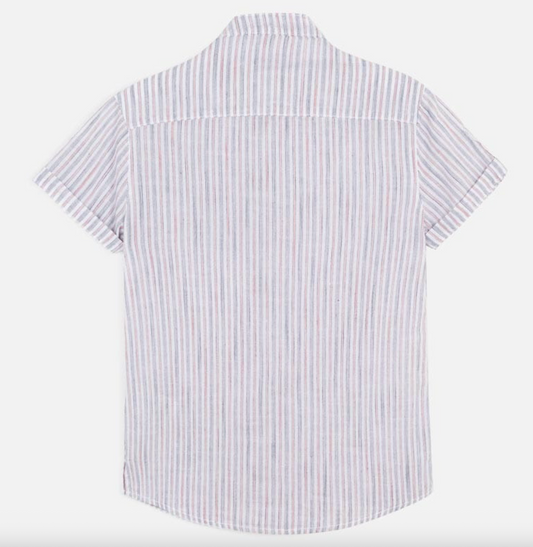 Koszula krótki rękaw stójka