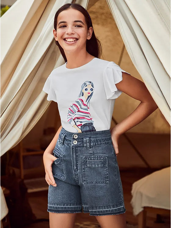 Spodnie Krótkie Jeans - Medio