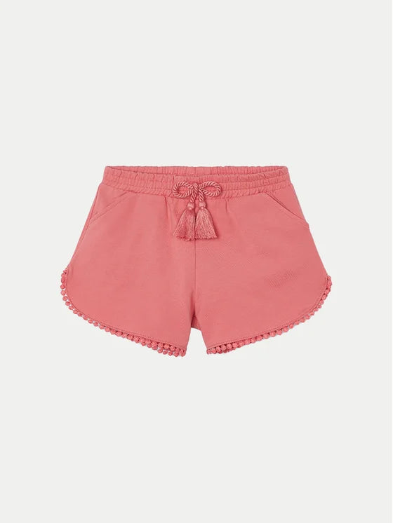 Szorty Z Dzianiny Basic - Kolor flamingo