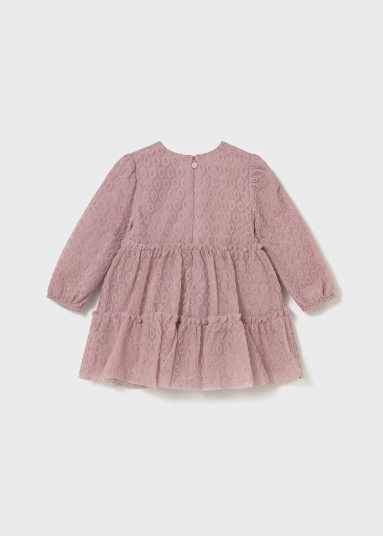 Sukienka z tiulem - Kwarc