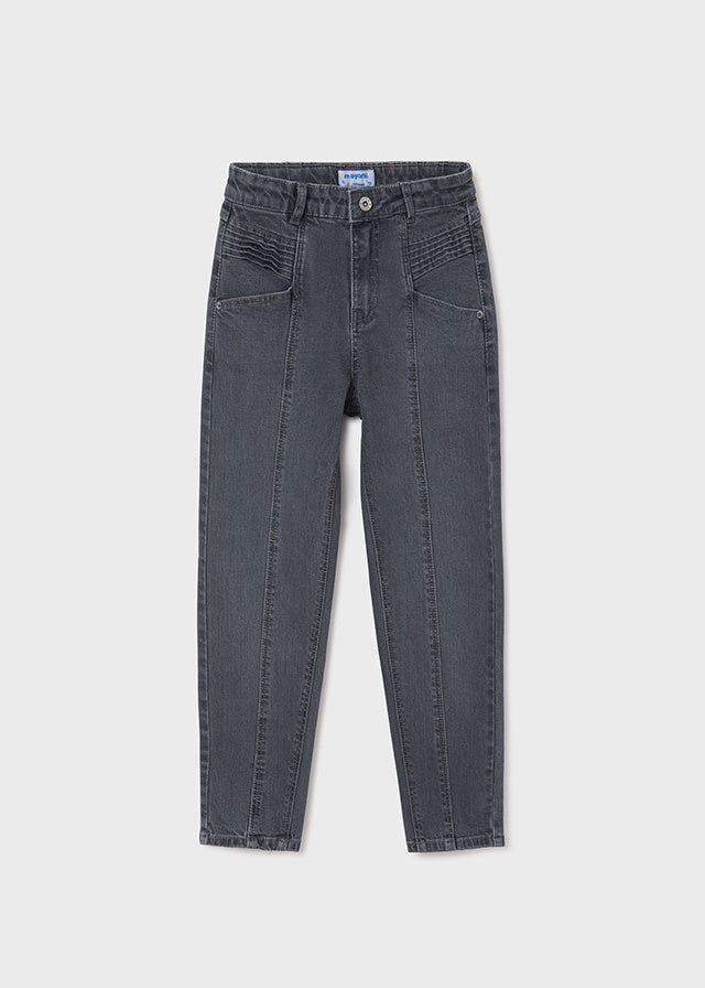 Spodnie długie jeans slouchy - kolor Szary - Mayoral