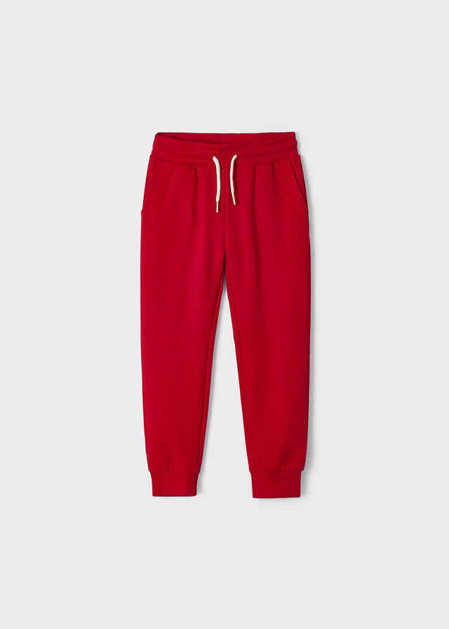 Długie spodnie basic - kolor Czerwony