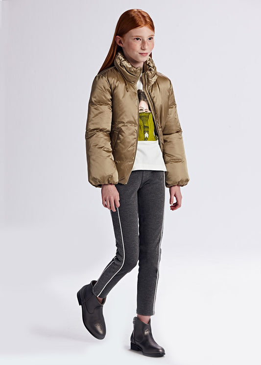 Leginsy Dzianina Roma - Ołowiany