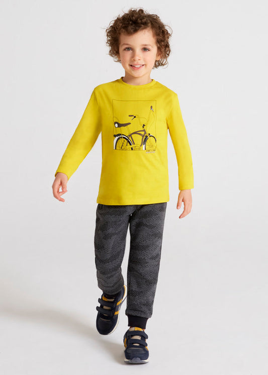 Spodnie We Wzory - Czarny