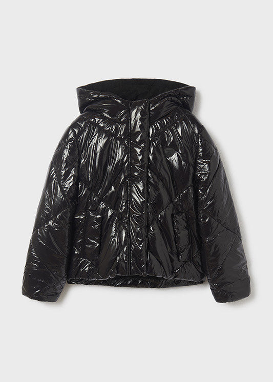 Kurtka Pikowana Romby - Czarny
