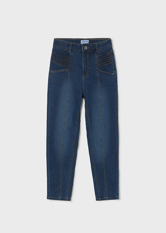 Spodnie Dlugie Jeans Slouchy - Medio