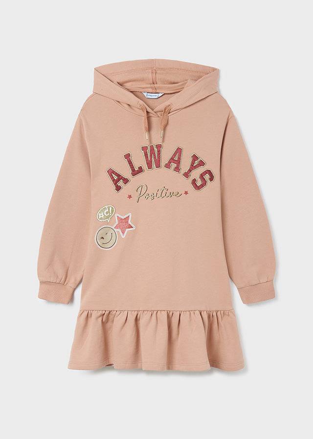 Sukienka Dzianina Drapana - Rozowy