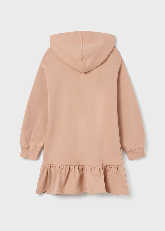 Sukienka Dzianina Drapana - Rozowy