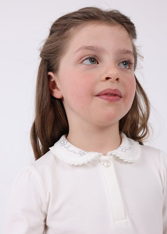 Koszulka polo długi rękaw basic - Crd-srebro