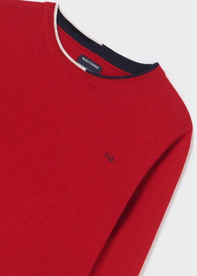 Sweter bawełna - Czerwony