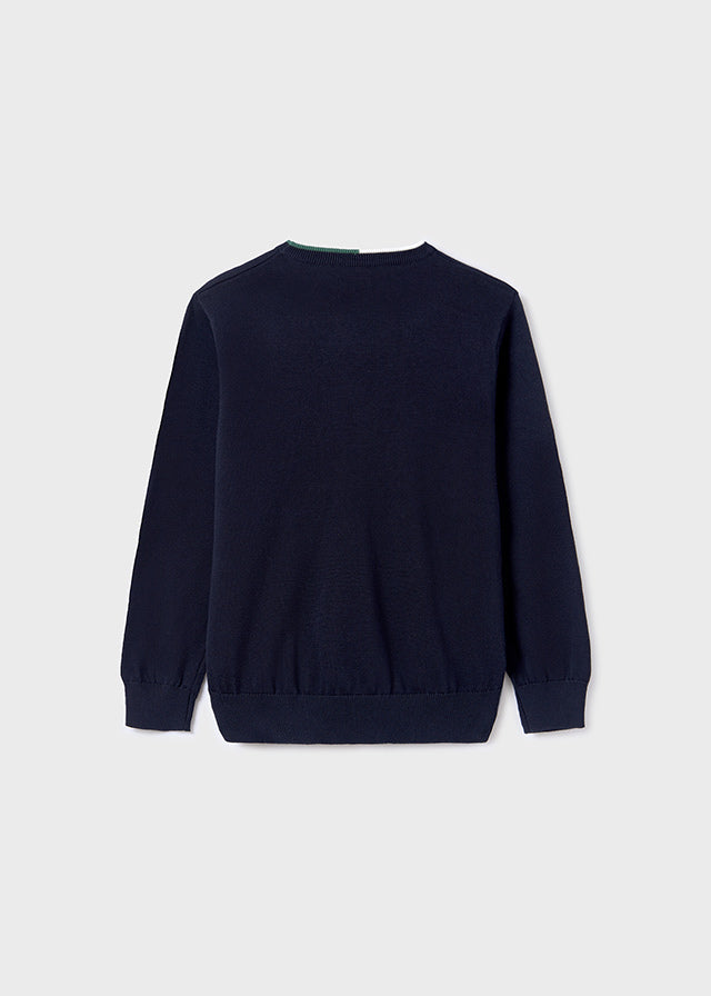 Sweter bawełna - Granatowy