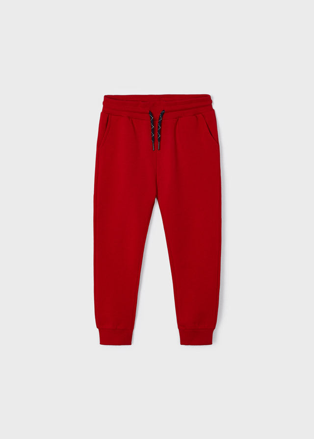 Długie spodnie basic - Czerwony