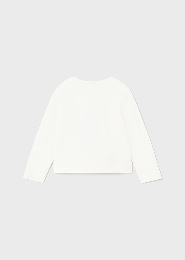Koszulka długi rękaw - Kremowy