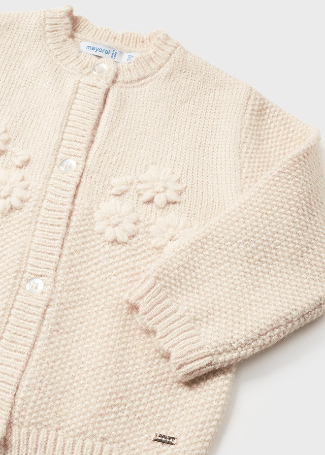 Sweter rozpinany dzianina - Imbir