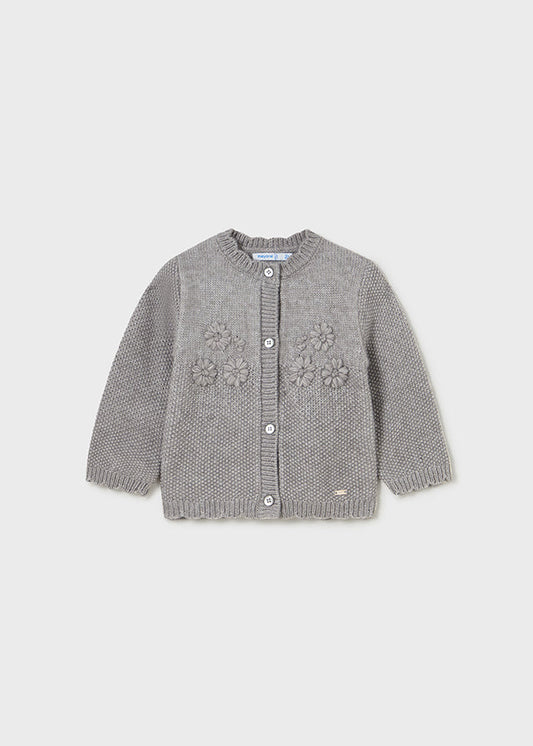 Sweter rozpinany dzianina - Steel vig