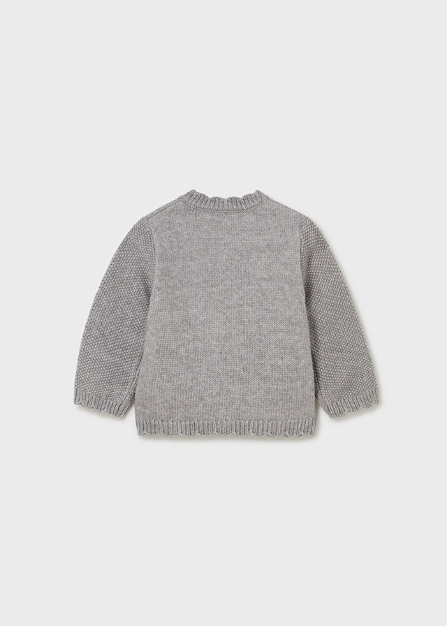 Sweter rozpinany dzianina - Steel vig