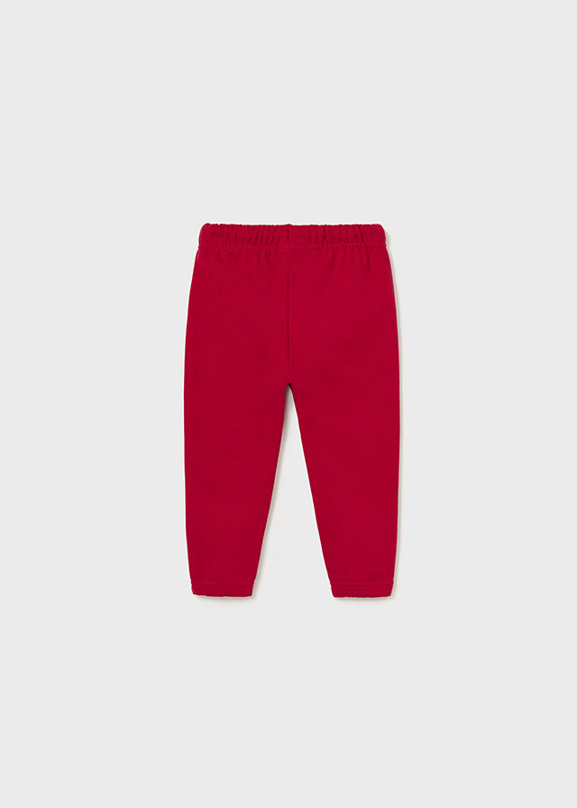 Dres w paski 2 pary spodni - Czerwony