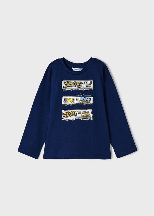 Zestaw koszulek długi rękaw "urban" - Musztarda