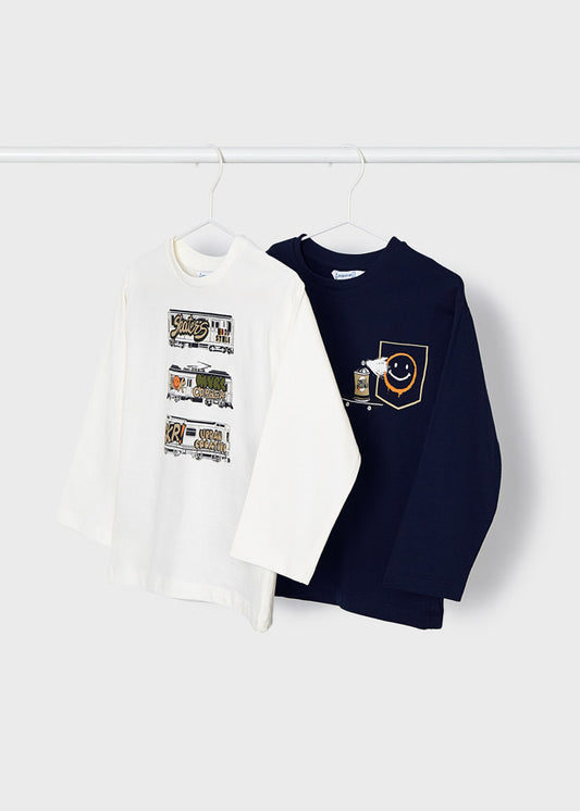 Zestaw koszulek długi rękaw "urban" - Noc