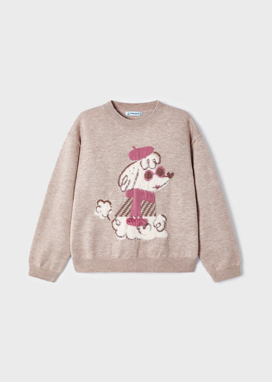 Sweter futrzasty - Hazelnut