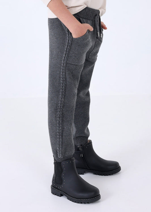 Joggery trykotowe - Szary vigo