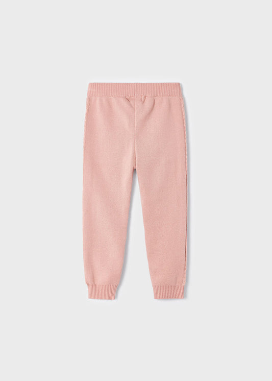 Joggery trykotowe - Nude