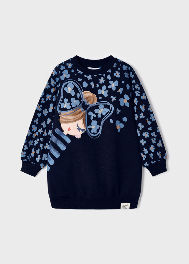 Sukienka - Granatowy