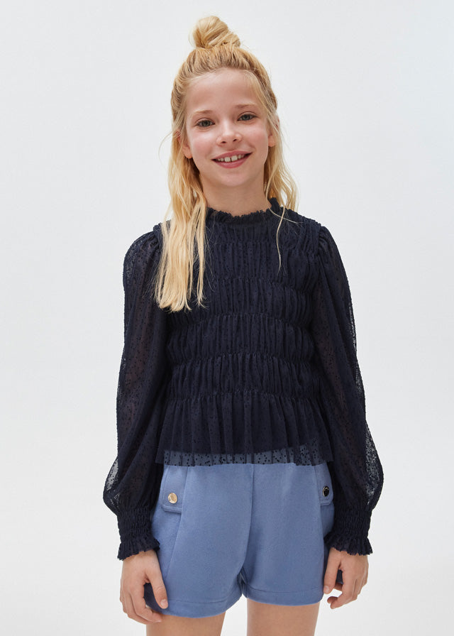 Bluzka z tiulem - Noc