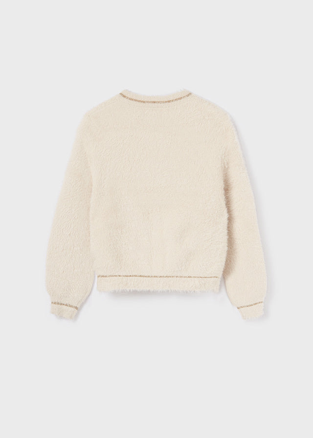 Bluza sweterkowa trykot - Cream