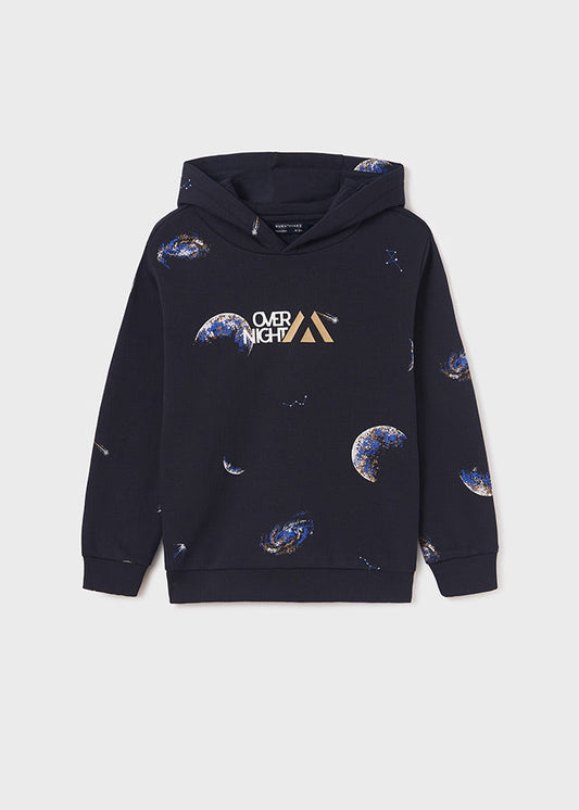 Pulower wzory - Granatowy