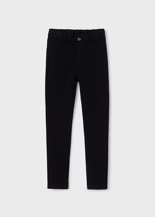 Spodnie dzianina z kieszeniam - Black