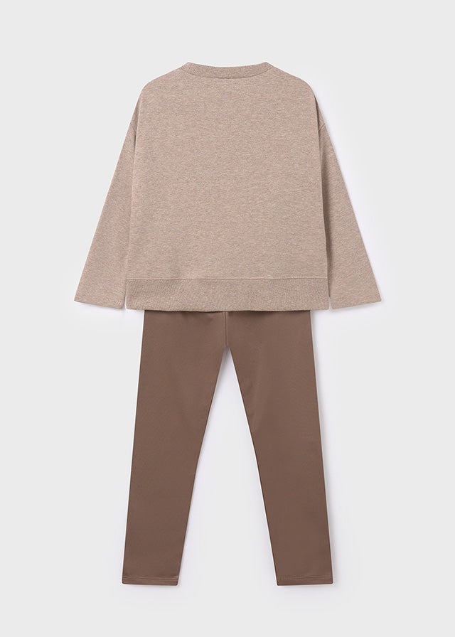 Komplet leginsy haft - Taupe