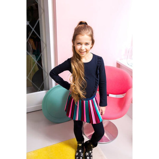 Sukienka Granat  B.Nosy Satynowa Spódniczka