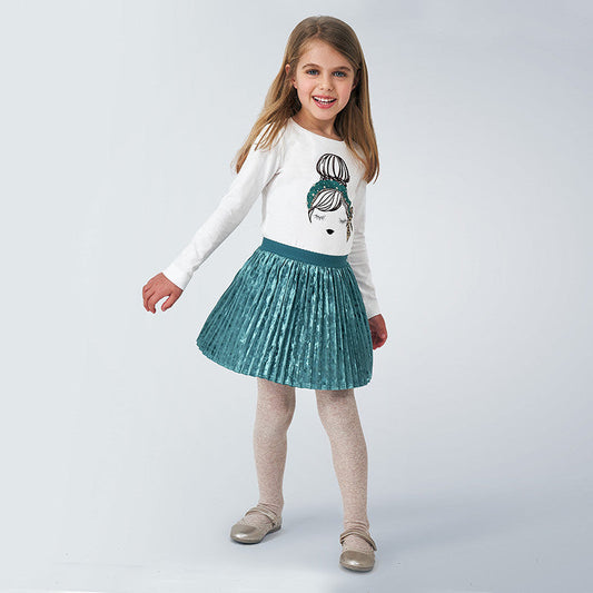 Spódnica aksamitna plisy