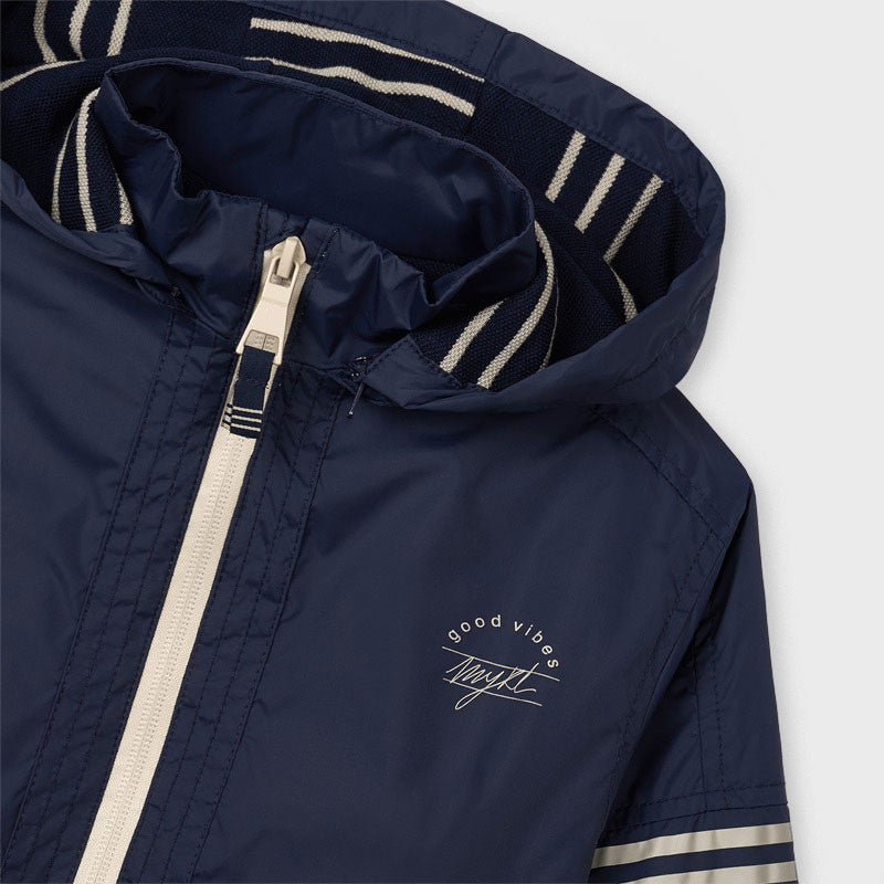 Kurtka przeciwwiatrowa pasy