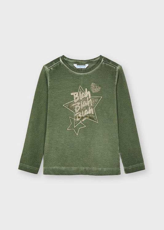 Koszulka długi rękaw acid wash