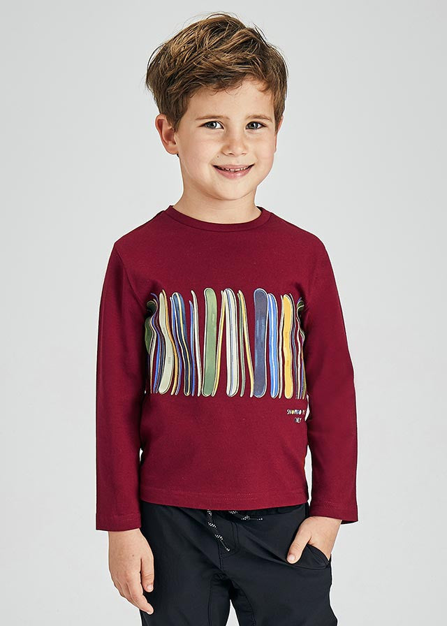 Koszulka długi rękaw print