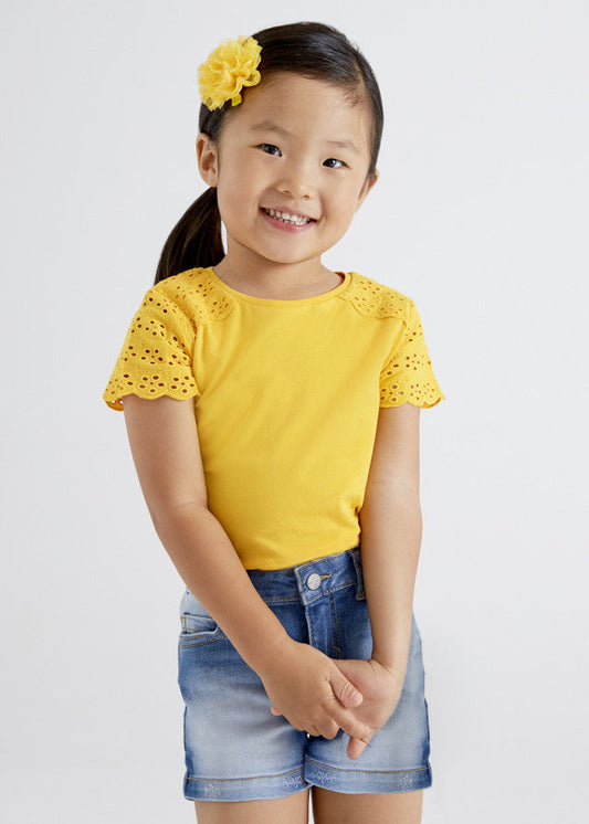 Koszulka krótki rękaw hafty